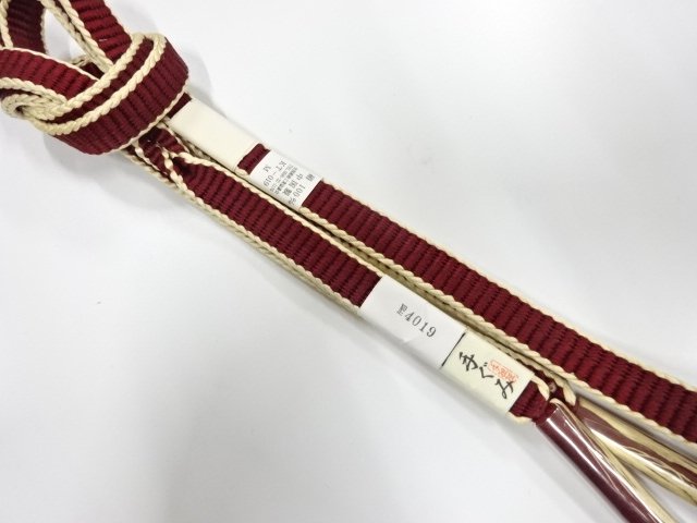 未使用品　正絹　手組帯締め